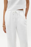 Core Linen Wide Leg Tie Pant  Whisper White  hi-res