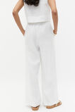 Core Linen Wide Leg Tie Pant  Whisper White  hi-res