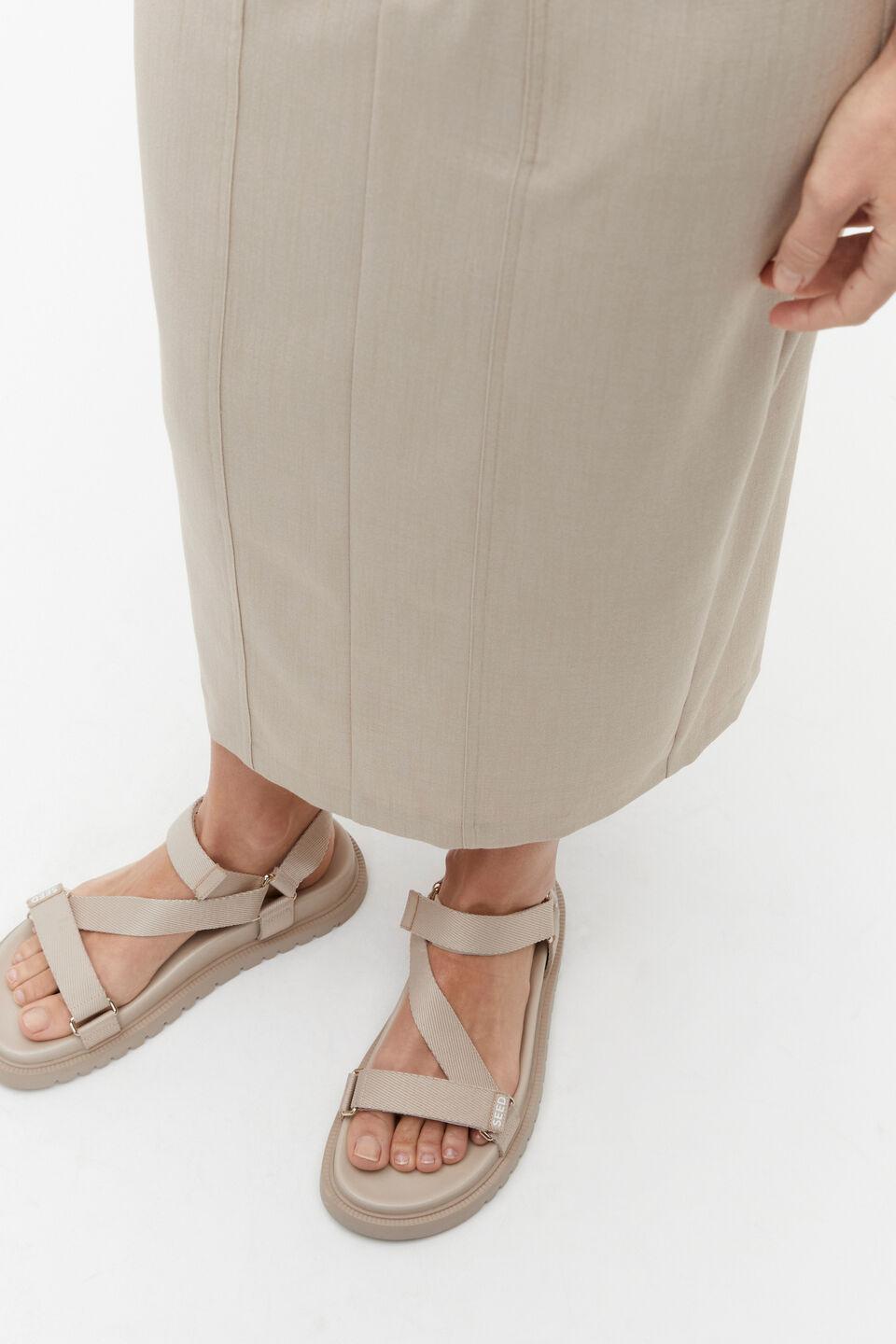Jamila Webbing Sandal  Sand