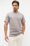 Tipped Collar Tee  Pale Mocha Marle  hi-res