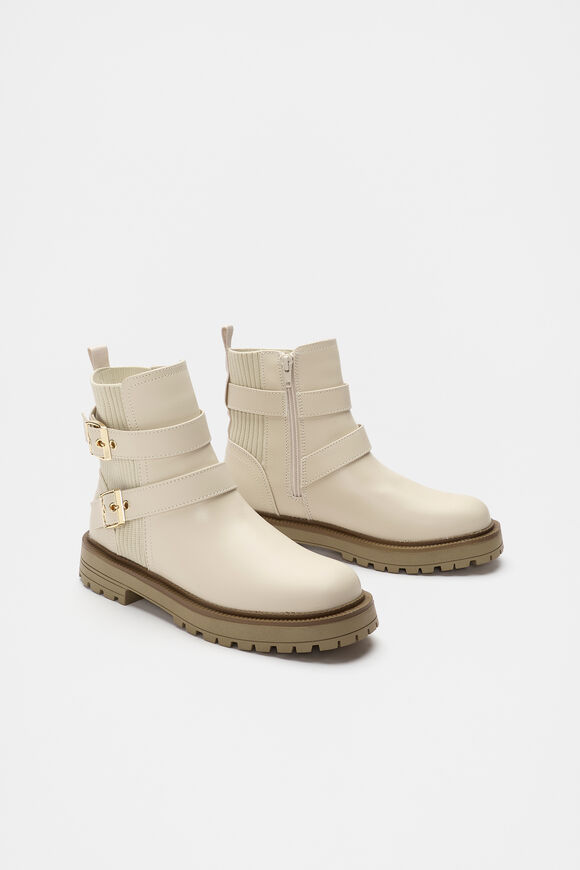 Rib Biker Boot  Latte  hi-res