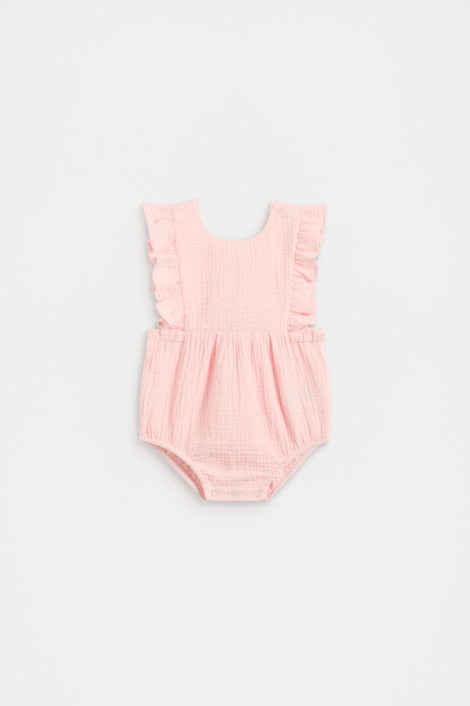 Spot Frill Romper  Pretty Pink