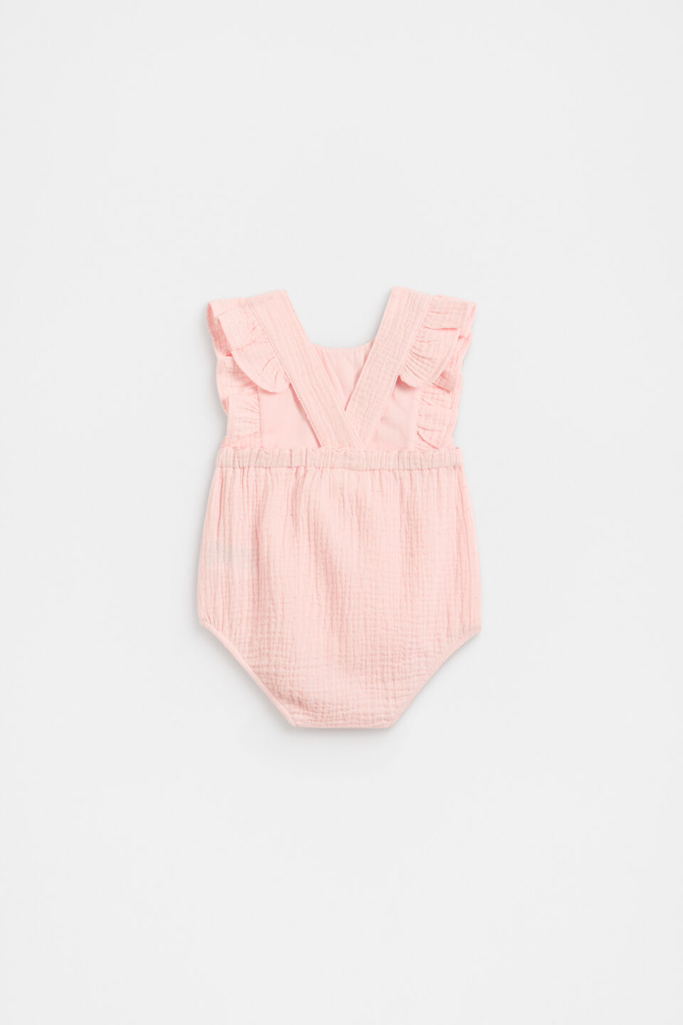 Spot Frill Romper  Pretty Pink