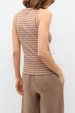 Core Australian Cotton Rib Tank  Nutmeg Stripe  hi-res