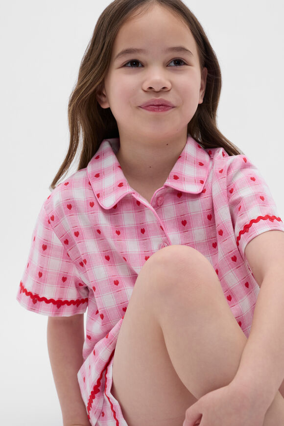 Heart Check Pyjama  Candy Pink  hi-res