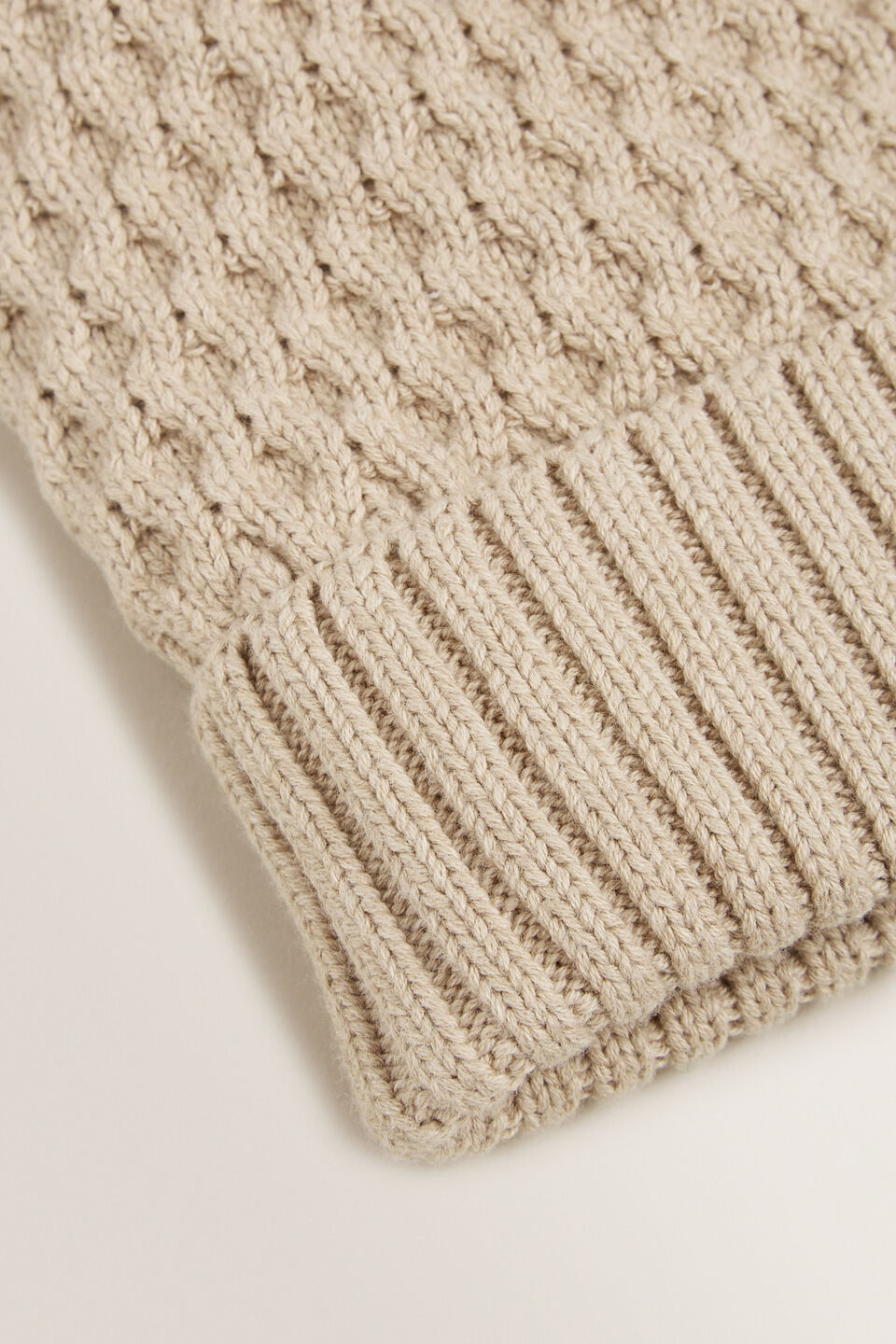 Honeycomb Knit Beanie  