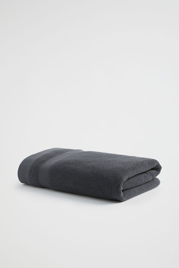 Luca Cotton Bath Sheet  Graphite  hi-res