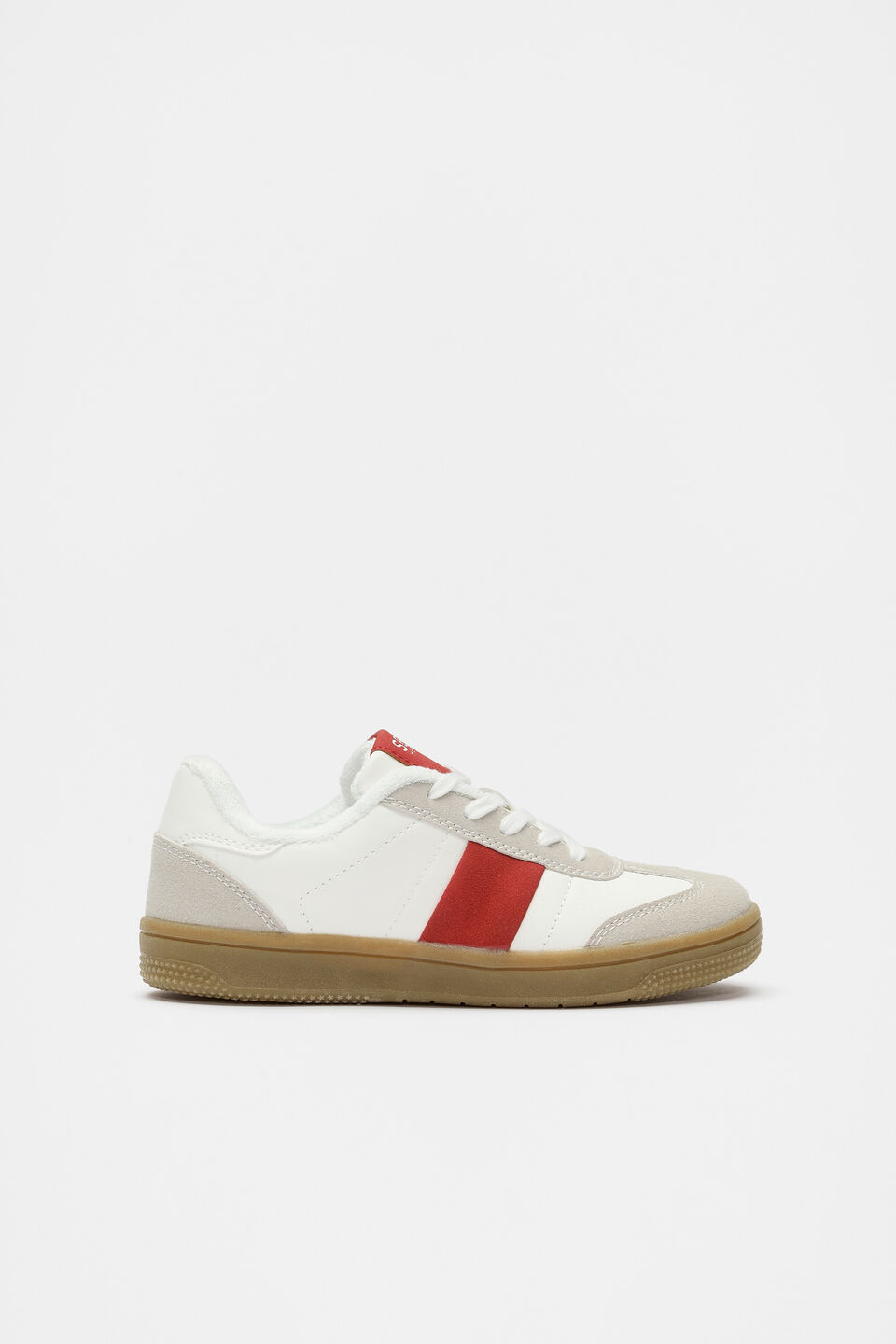 Colourblock Sneaker  White Red