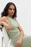 Knit Tank Midi Dress  Pale Olive  hi-res