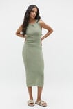 Knit Tank Midi Dress  Pale Olive  hi-res