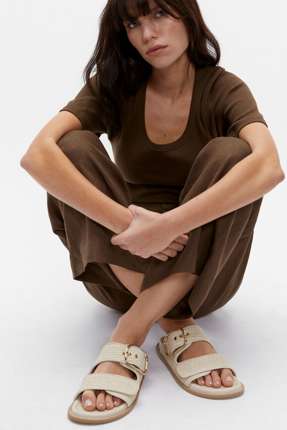 Matilda 2 Strap Slide  Stone  hi-res