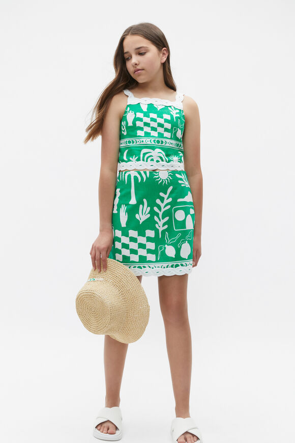 Palm Skirt  Jade Green  hi-res