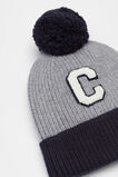 Colourblock Initial Beanie  C  hi-res
