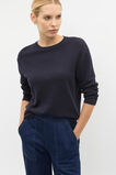 Australian Merino Relaxed Top  Twilight Blue  hi-res