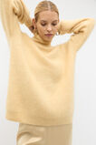 Longline Rib Roll Neck Knit  Marzipan Marle  hi-res