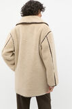 Contrast Trim Teddy Jacket  Teddy  hi-res