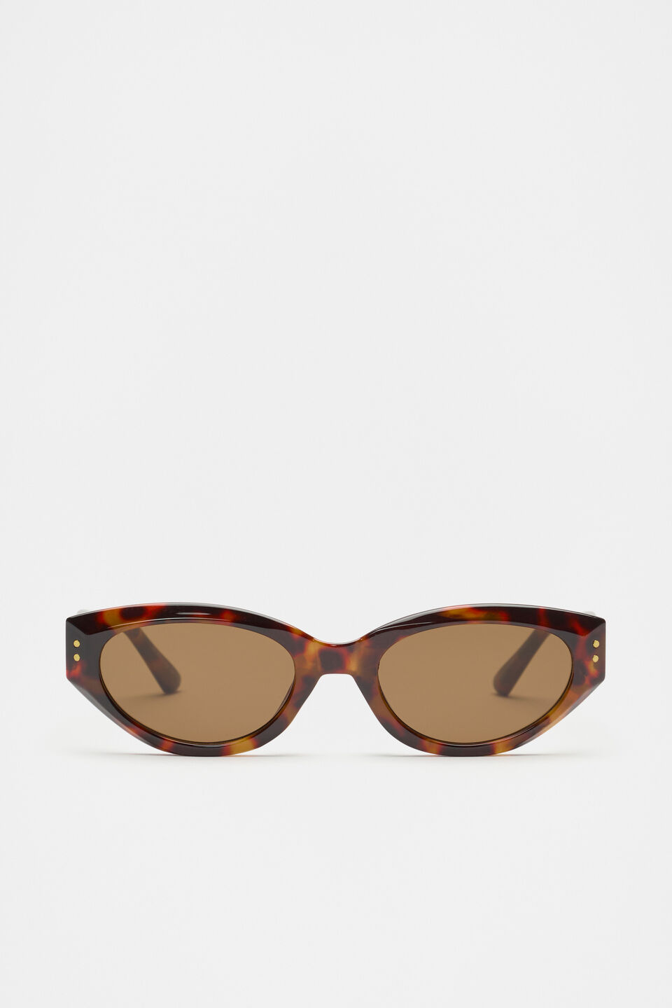 Lida Cat Eye Sunglasses  Dark Tort