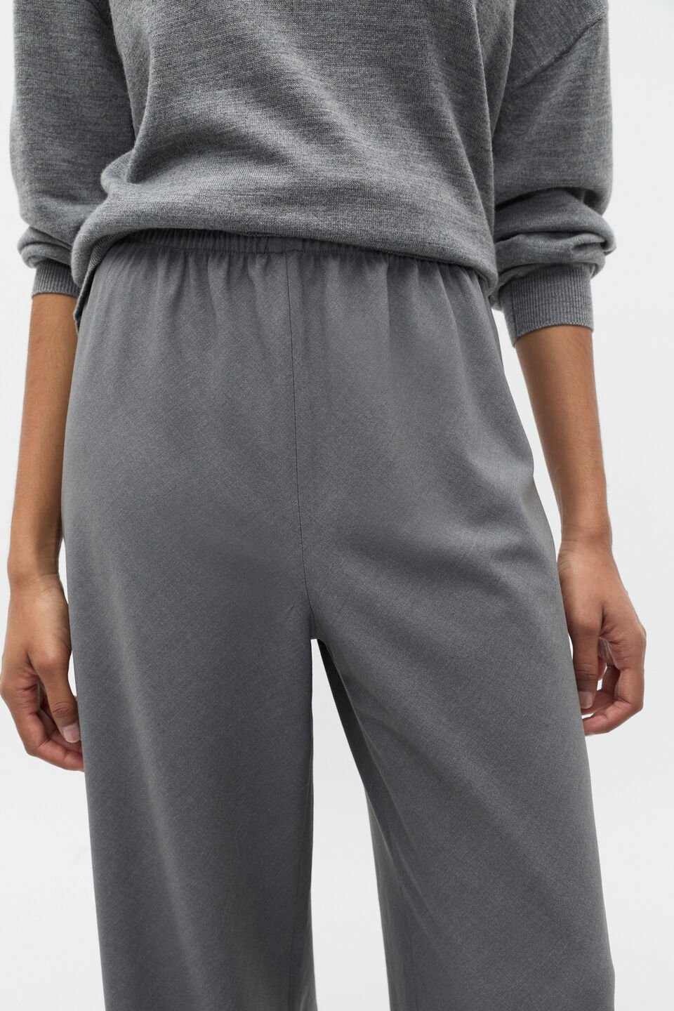 Crossdye Easy Wide Leg Pant  Wolf Crossdye