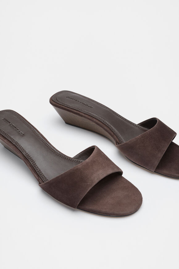 Saige Wedge  Chocolate Suede  hi-res