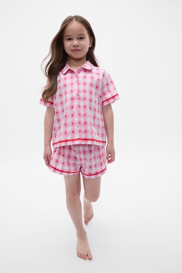 Heart Check Pyjama  Candy Pink  hi-res