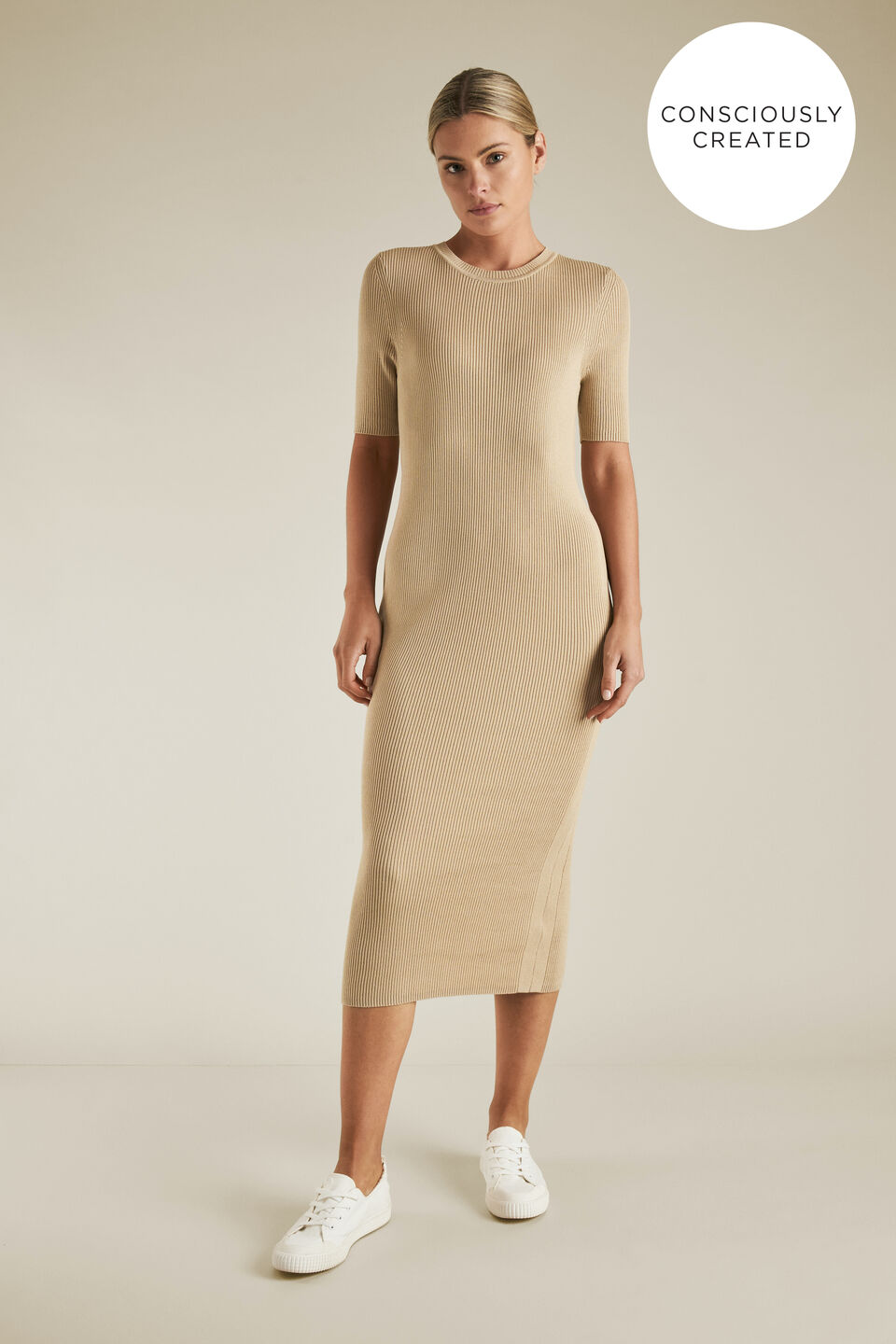 Sustainable Rib Knit Dress  