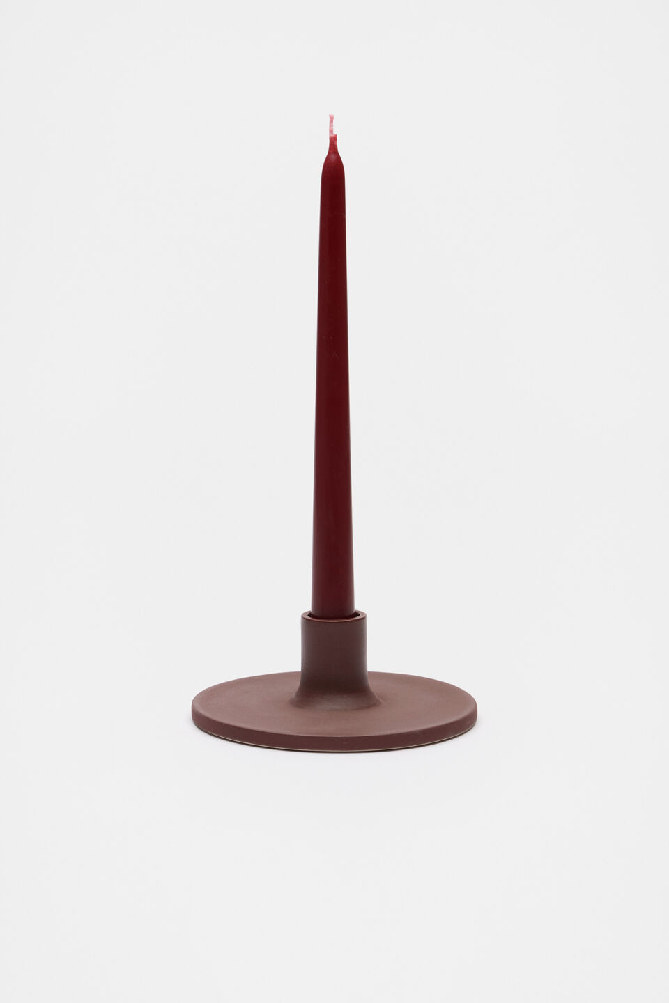 Candle Holder  Claret