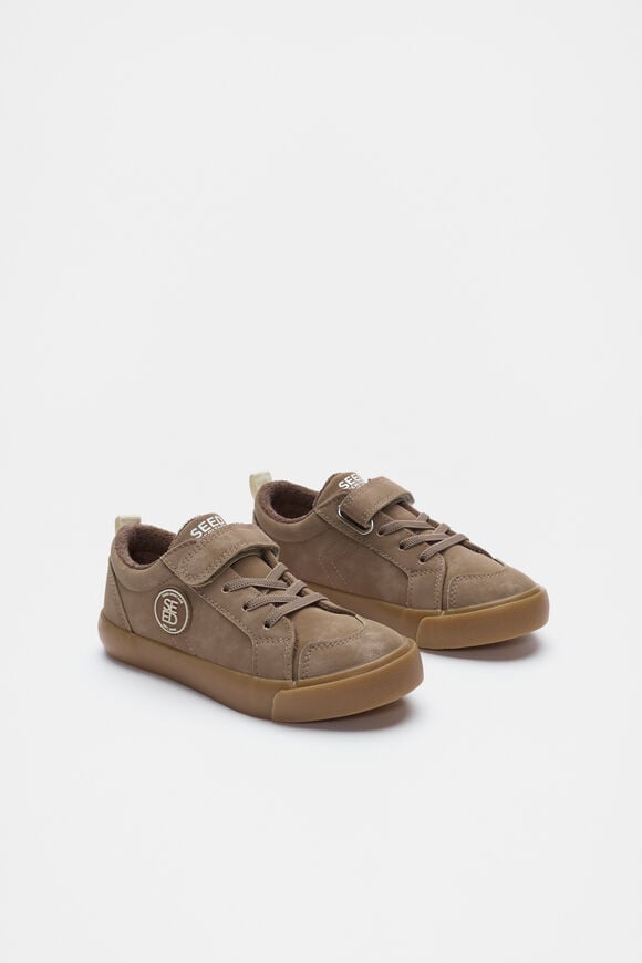 Low Top Sneakers  Dark Tan  hi-res