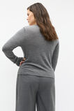 Australian Merino Cardigan  Charcoal Grey Marle  hi-res