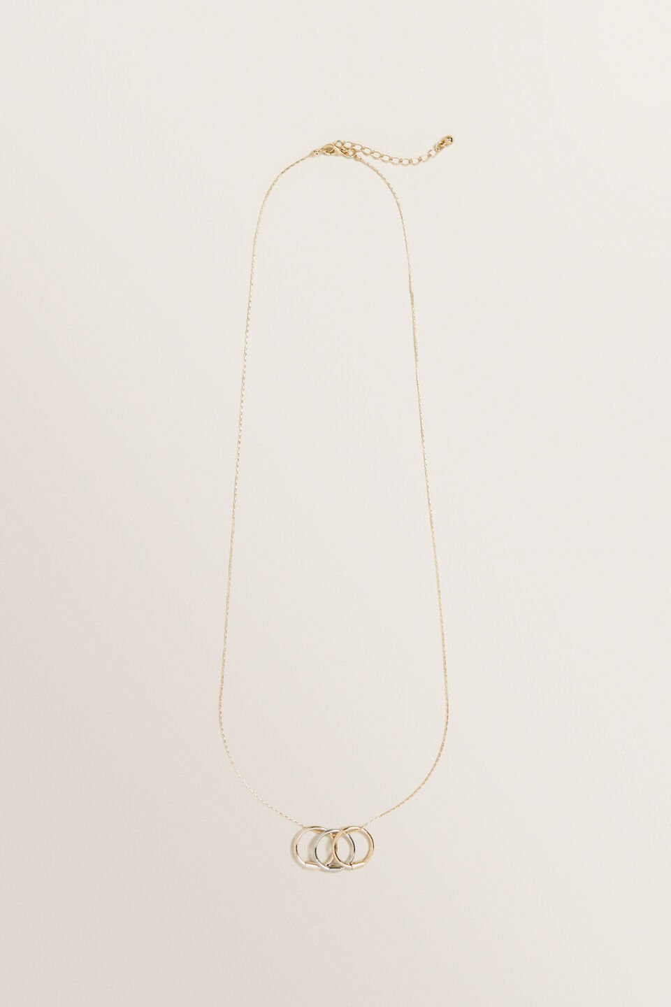 Trio Circle Necklace  