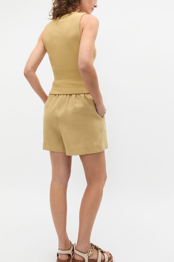 Textured Rib Tank  Honey  hi-res