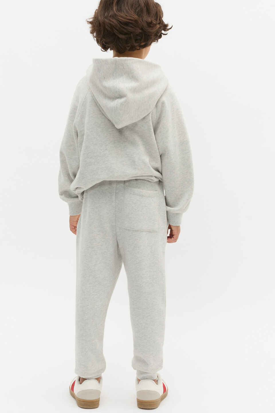 Oversized Logo Hoodie  Light Grey Marle