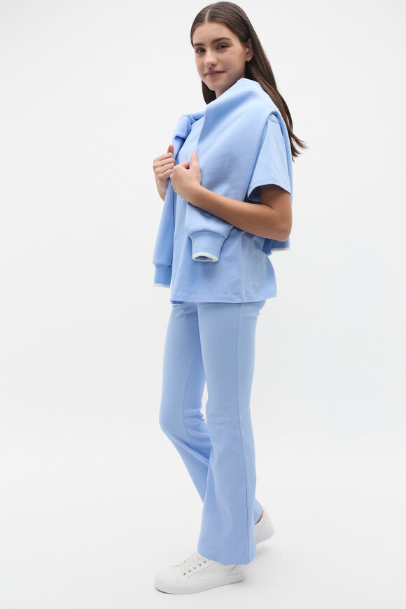 Kick Flare Rib Pant  Bright Sky  hi-res