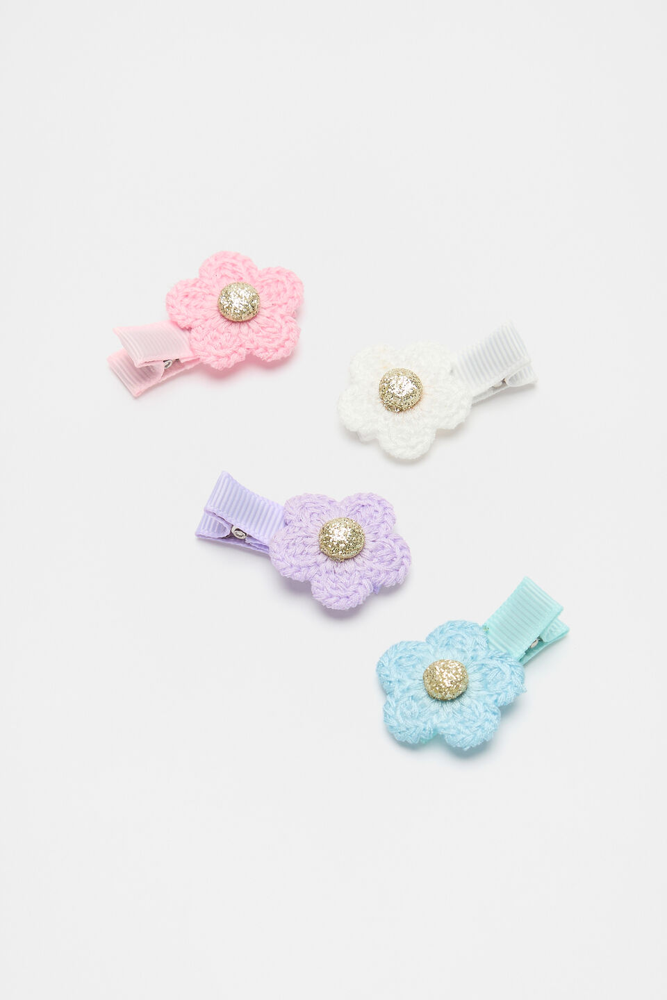 Crochet Flower Multi Pack  Pink Multi