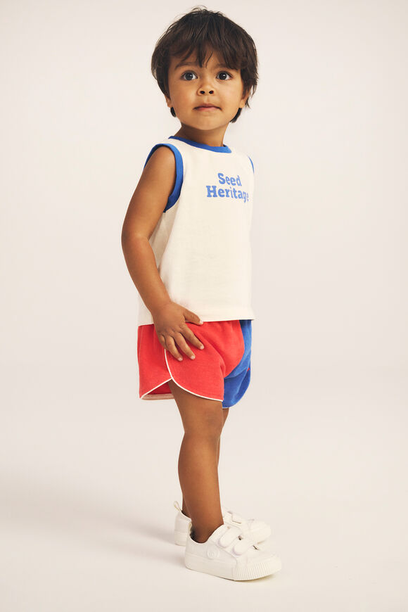 Colourblock Towelling Short  Multi  hi-res