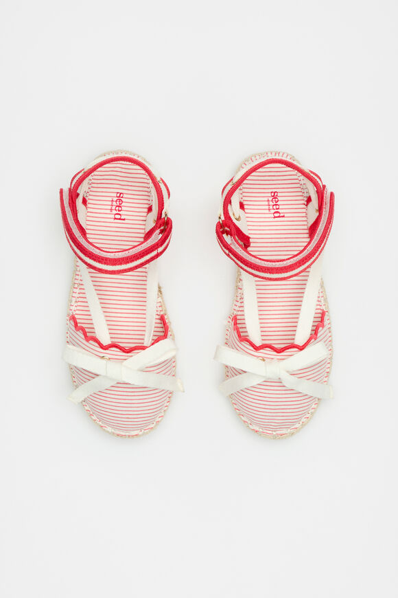 Stripe Espadrille  Strawberry Red  hi-res
