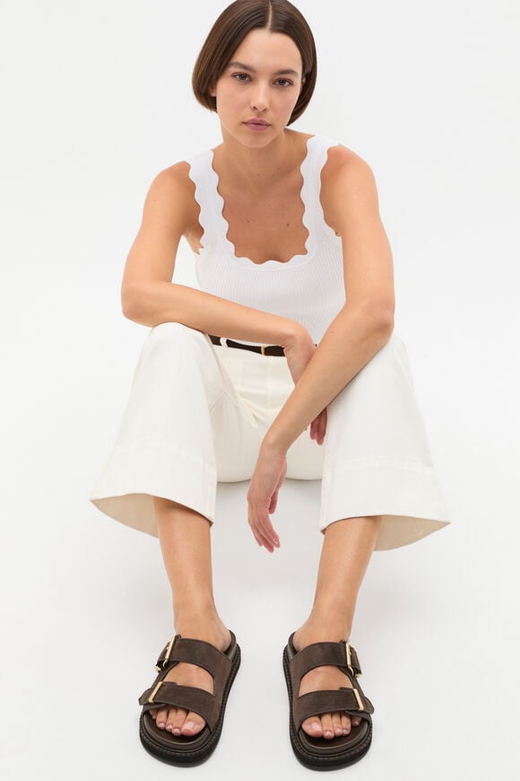 Sasha Trim Slide  Chocolate Suede  hi-res