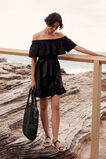 Off Shoulder Frill Dress    hi-res