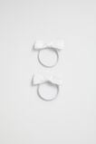 Grosgrain Bow Elastic Pack  White  hi-res