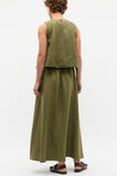 Linen Square Neck Top  Rainforest  hi-res