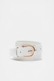 Rory Leather Belt  White  hi-res
