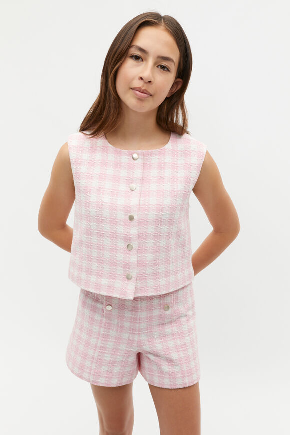 Check Waistcoat  Bubblegum  hi-res