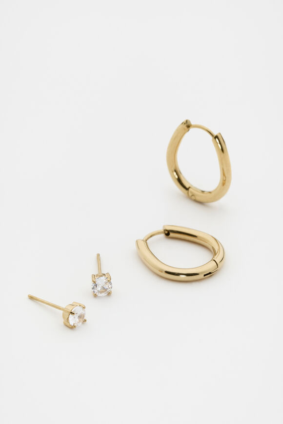 Waterproof Huggie Ear Pack  Gold  hi-res