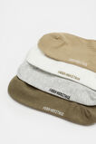 4 Pack Sneaker Socks  Olive Leaf Multi  hi-res