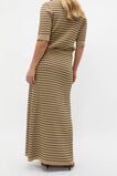 Crepe Knit Stripe Skirt  Rye Stripe  hi-res