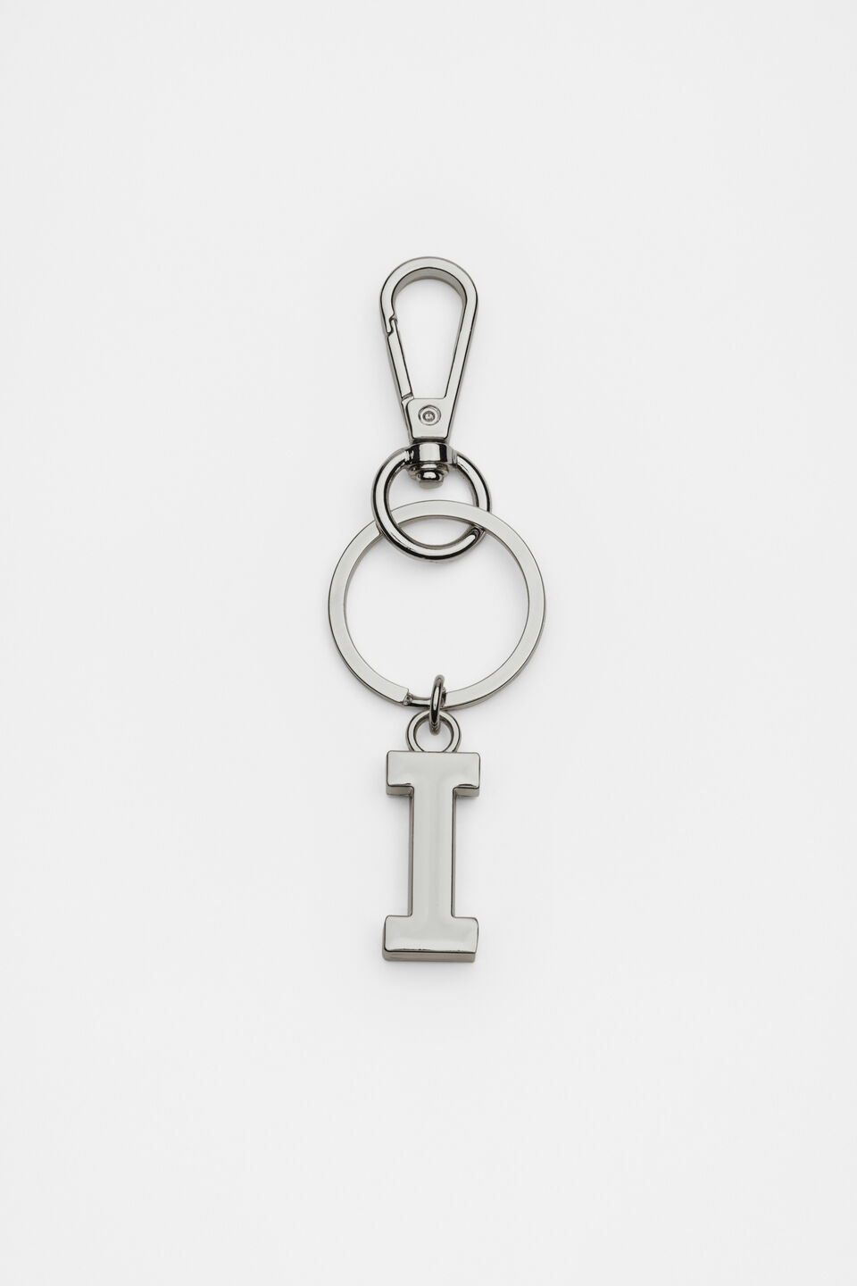 Silver Initials Keyring  I