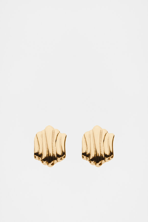 Organic Layers Earring  Gold  hi-res