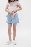 Stripe Logo Rib Tee  Candy Pink  hi-res
