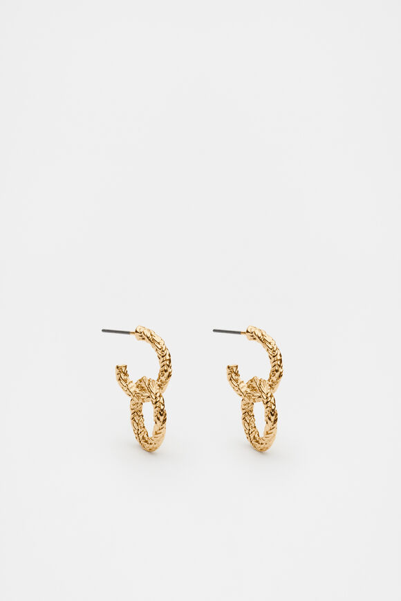 Mini Drop Earring  Gold  hi-res