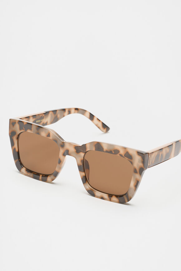 Kaitlyn Rectangle Sunglasses  Milky Tort  hi-res