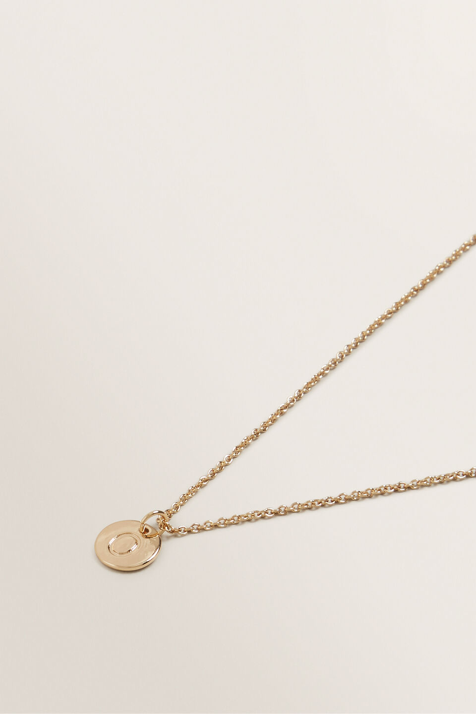 Initial Disc Necklace  